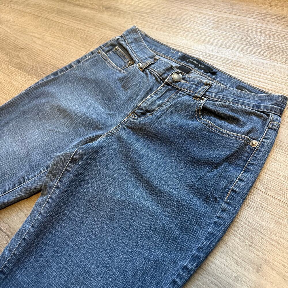 Vintage Y2K Calvin Klein Mid Rise Flare Jeans 90s Mallcore Denim Size 8